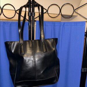 Coach Black Vintage Leather Tote